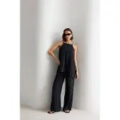 MixRay Brede-Pijpen Halter Jumpsuit