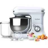 Cecotec Rühr- und Knetmaschine Cecomixer Merengue 5L 1200 Ice-Cream Blau. 1200 W, 5-Liter-Schüssel aus Edelstahl und Zubehör zum Schlagen und Kneten, inklusive Funktion zum Eiscreme machen