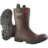 Dunlop Purofort RigPRO, veiligheidslaars voor de bouw, donkerbruin, maat 37
