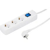 Kopp UNOversal, 1,4 meter, voor binnen gebruik, IP20, thermoplastisch, wit, 3 stopcontacten