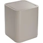 Gedy SEVENTY prullenbak, kantelbaar, 8 liter, ABS-kunststof, beige