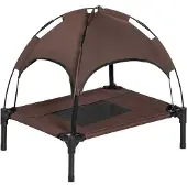 PawHut Hondenhuis met dak, D04-057CF - A