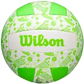 Wilson Volleybal Stamp, groen en wit