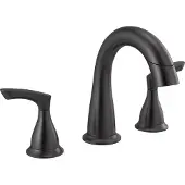 Delta FAUCET 35765LF-BLPD Broadmoor wastafelmengkraan, matzwart
