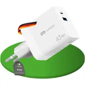 Conecto USB-C oplader, netadapter, snellader, lader, 45W, PD, QC, wit