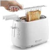 De'Longhi CTLAP2203.W, 2 sleuven, Wit, Knopbediening, Hendel, 550 W, 180 mm, 300 mm
