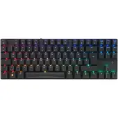 XTRFY MX 8.2 - Toetsenbord - 80% - TKL - Achtergrondverlichting - Draadloos - Bluetooth 5.2, 2.4 GHz, USB-C - QWERTZ - Duits - Toetsen: CHERRY MX2A Brown - Zwart