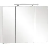 Schildmeyer Spiegelschaaf Möbelpartner Dorina, 100 x 16 x 75 cm, wit, met 3 deuren