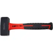 Connex handslinger set, 1000 gram, met glasvezelsteel, 2K-groot, rood/zwart, tweekleurig