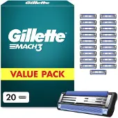 Gillette Mach3 Navulmesjes (20 stuks)