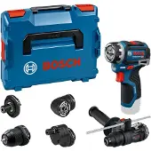 Bosch Professional GSR 12V-32 FC FlexiClick schroefboormachine +5 opzetstukken 12V Basic Body in L-Boxx - 06019N7102