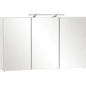Schildmeyer Spiegelschaaf Möbelpartner Dorina, 120 x 16 x 75 cm, wit, met 3 deuren