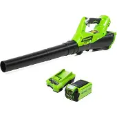 Greenworks G40ABK2 axiale bladblazer met cruisecontrol, 177 km/u, 11,05 m³/min, 40V 2A