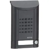 Ritto Schneider Electric Audio-deurintercom 1271941, 1 knop, antracietkleurig