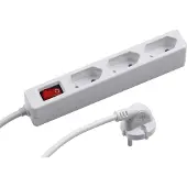 Meister stekkerdoos met 3 stopcontacten – wit – 1,4 meter kabel
