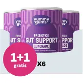 Yummygums 1+1 gratis: 6x Gut Support Lemonade 240 gr
