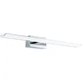 Eglo connect Smart LED-spiegellamp Tabiano-Z, 60,5 cm, chroom dimbaar, alu / grijs / zink, Badkamer, metaal, Modern