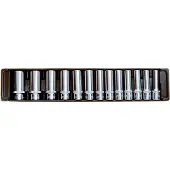 Kippers Rijssen 1/2" Doppenset lang 12-kant, 13dlg, S-module