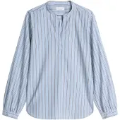 Marc O'Polo Blouse smoky blue / lichtblauw / wit