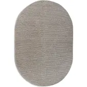 Villeroy & Boch Francois ovaal handgeweven wol vloerkleed linnen 160x230