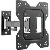 Puremounts TV-wandhouder, verstelbare wandbeugel, VESA 200, kantelbaar en draaibaar
