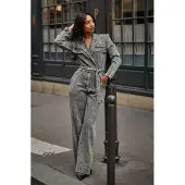 Freebird Dames Jumpsuits Yael Stud - Grijs - Maat S