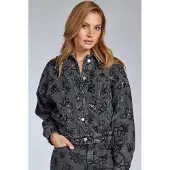Freebird Louk Jacket Black Maat: L | Spijkerjassen Outlet | Dames | Grijs