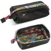 Zipit Lenny pennenetui, etui met brede opening voor schoolgebruik, zwart