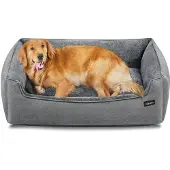 Feandrea Hondenmand voor grote honden met afneembare hoes, Grijs
