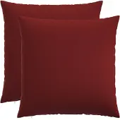 vidaXL Kussensloop 2 st HEERLEN Wijnrood 65 x 65 cm Stof