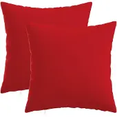 vidaXL Kussensloop 2 st HEERLEN Rood 40 x 40 cm Stof