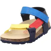 Superfit Heren Slippers met voetbed, blauw/meerkleurig, model 8010