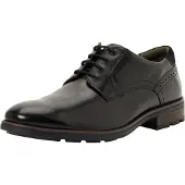 Clarks Emmet Plain, herenmodel, glad leer, kleur: bijenwas, maat: 10