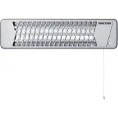 Stiebel Eltron Infrarood verwarmingsstraaler IW 120, 1,2 kW, voor wandmontage, gecertificeerd, zonder stekker, 230V, kwartsstraaler voor de badkamer, 229339