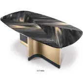 AEA Luxus Esstisch Designer Tisch Marmor Massivholz Esszimmer Bizzotto Italienische