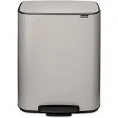 Brabantia Bo Prullenbak 60 Liter Soft Grey