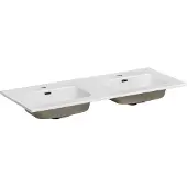 Comad Keramische wastafel, meubelmodel, 121x46 cm, wit, glanzend, rechthoekig