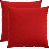 vidaXL Kussensloop 2 st HEERLEN Rood 60 x 60 cm Stof