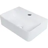 Ibergrif wandwastafel, wit, keramiek, 37 x 27 x 11 cm