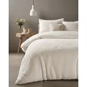 Royal Textile Teddy dekbedovertrek onderkant microvezel Fur - crème - 1-persoons (140x220 + 60x70cm)