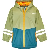 Playshoes Functionele jas petrol / pastelgroen / oranje / zilver