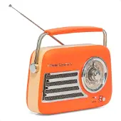 Madison Draagbare radio Freesound VR40 Vintage Oranje Mat