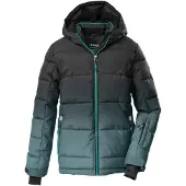 Killtec Outdoorjas 'KSW 382' cyaan blauw / donkerblauw