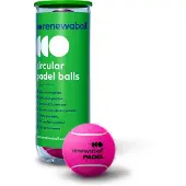 Renewaball 3 pink padel balls