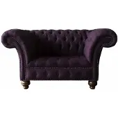 AEA Design Chesterfield Stoff Couch Sessel 1.5 Sitzer Polster Sofas Lounge