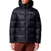 Columbia - Wandel- en bergsportkleding - Cloudview Down Hooded Jacket Black voor Heren van Nylon - Maat L - Zwart