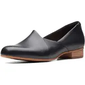 Clarks Damen slipper Juliet, palmmodel, zwart leer, maat 37 EU