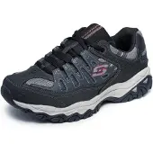 SKECHERS Heren Afterburn M. Fit sneakers – Bovenmateriaal van leer, met geheugenschuim binnenin