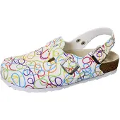 WEEGER -sandalen met hielband, wit, model Graffiti, maat 35