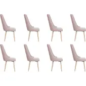 AEA 8x Stühle Stuhl Polster Modernes Set Design Lehn Garnitur Sessel Komplett